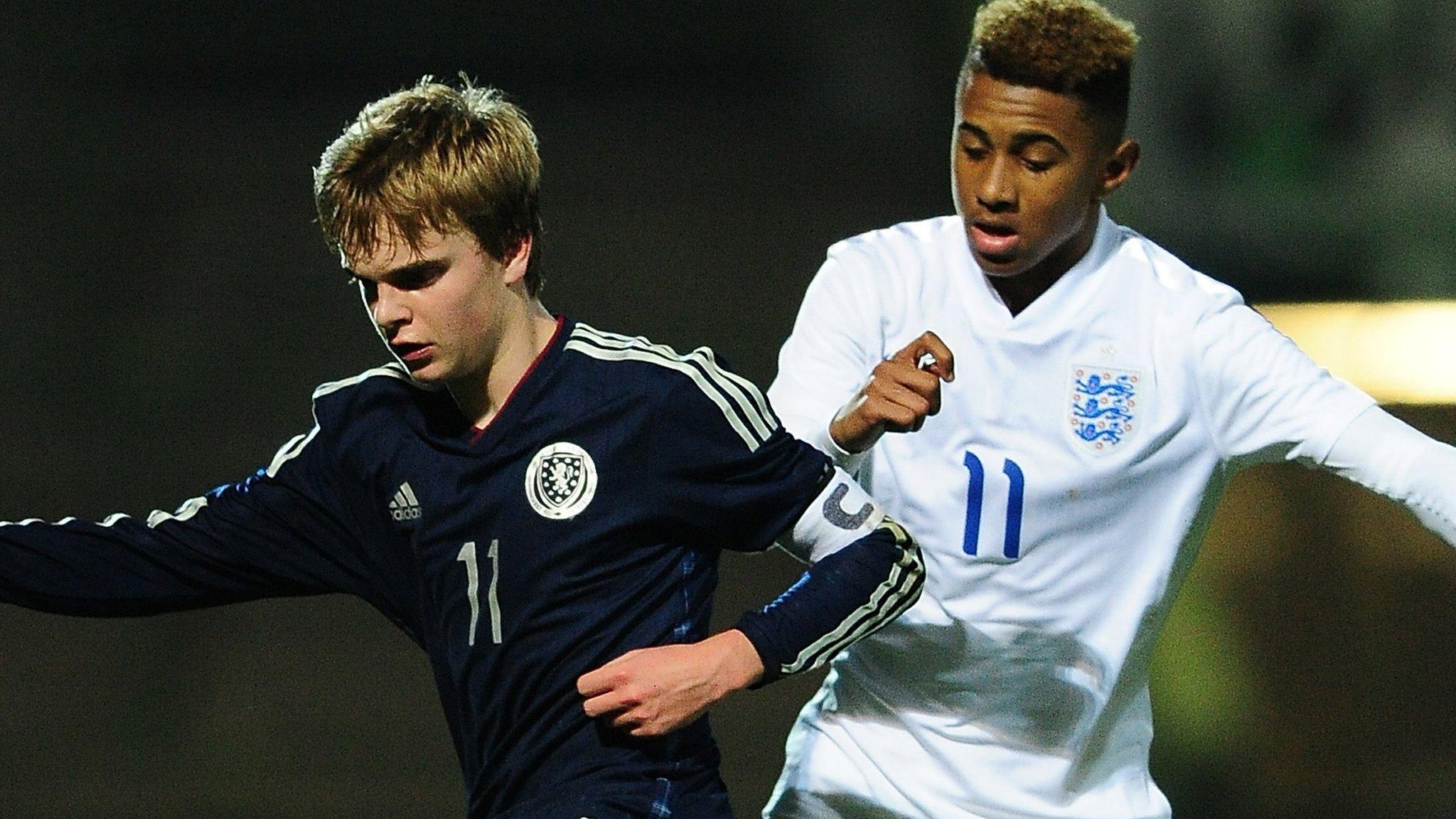 Scotland against England in this season's Victory Shield