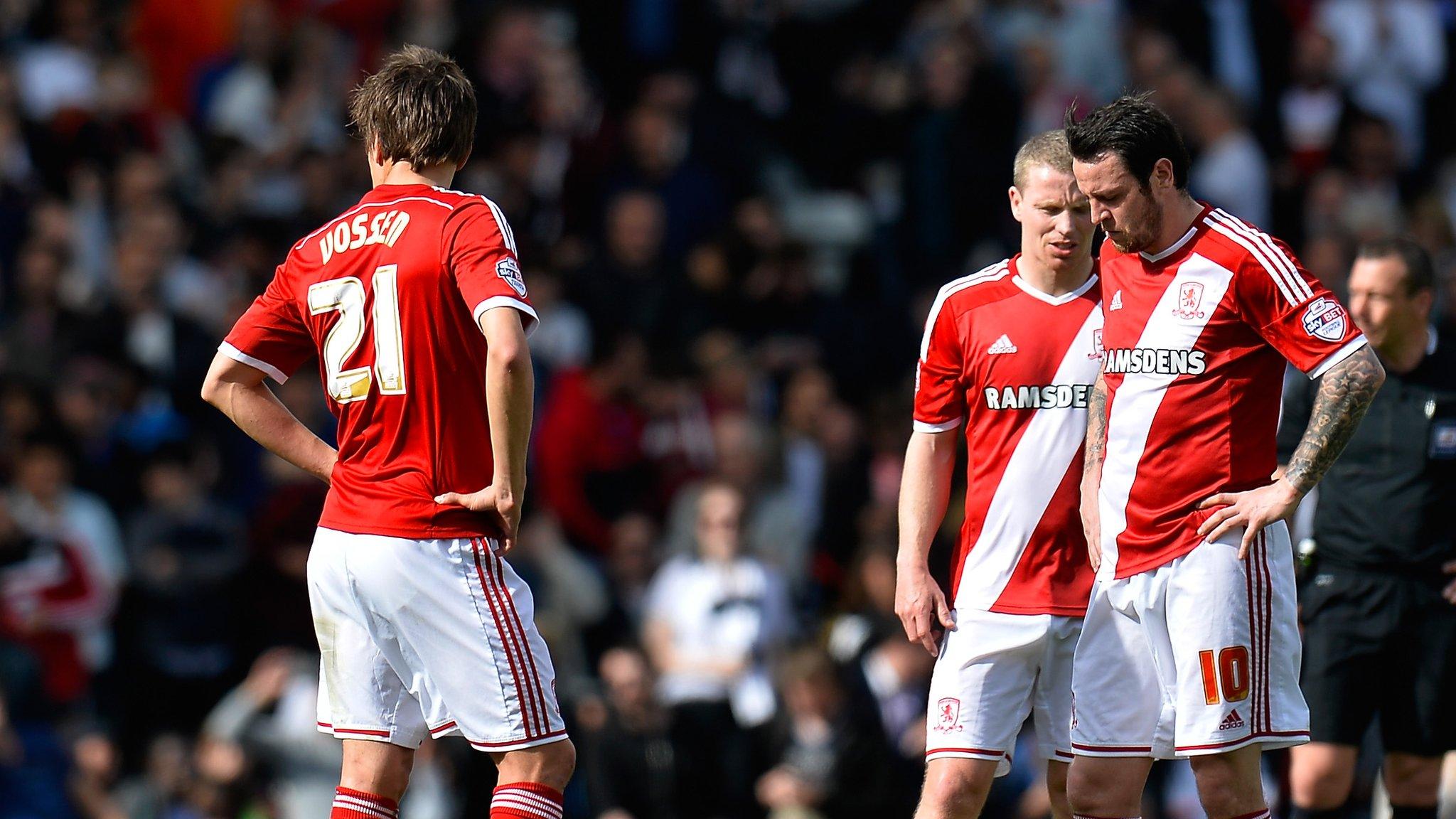 Middlesbrough players