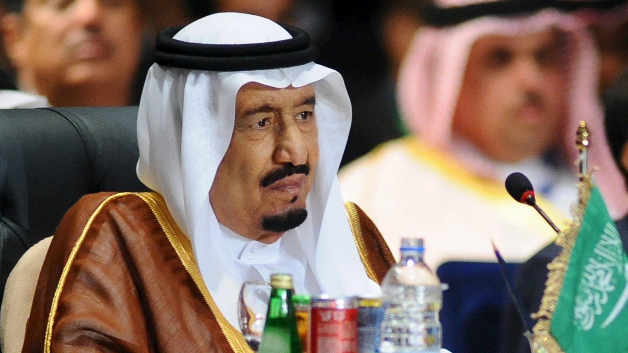 King Salman of Saudi Arabia at a summit in Sharm el-Sheikh, Egypt (28 March 2015)