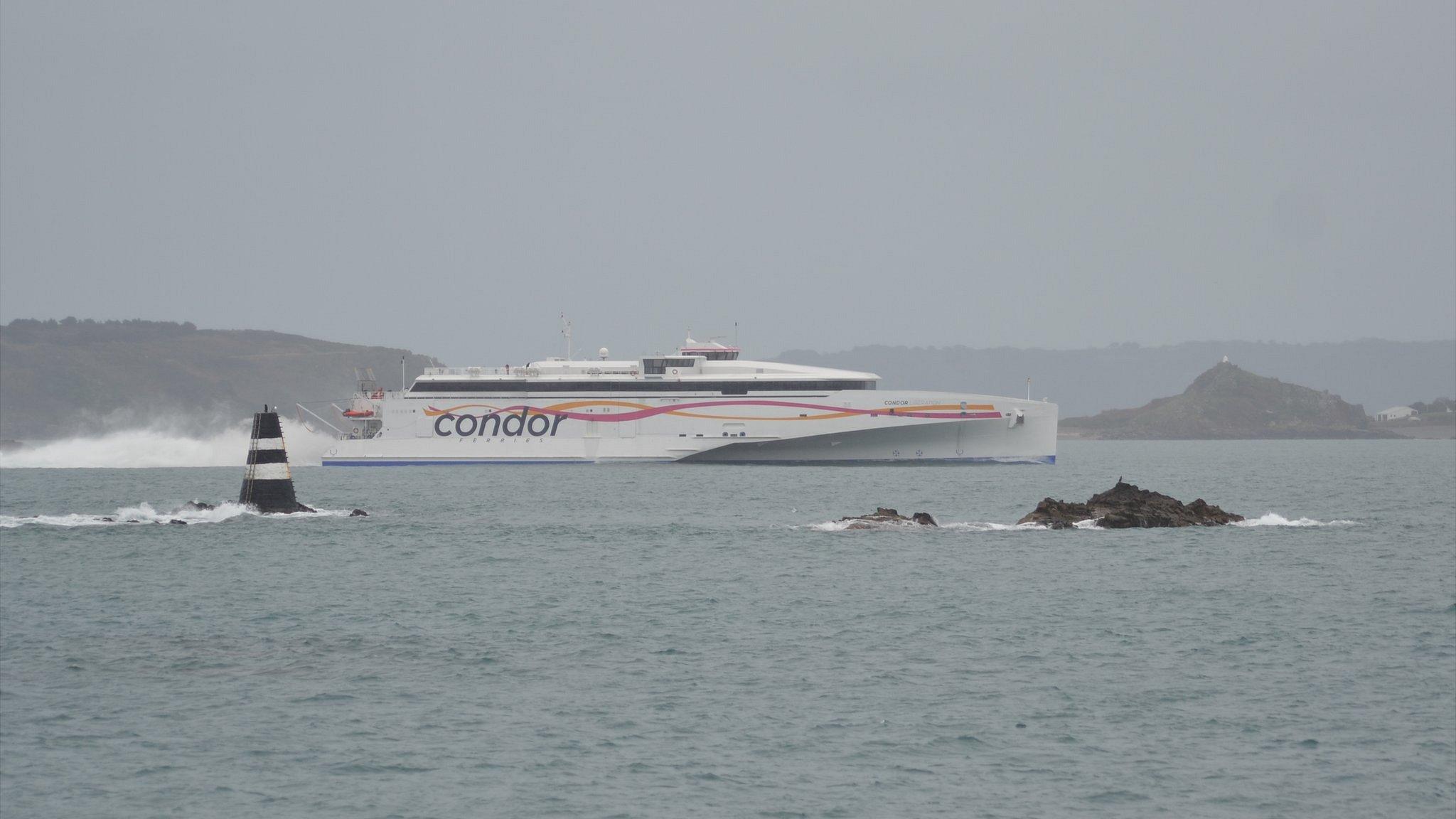 Condor Liberation with Herm, Sark and Jethou in the background