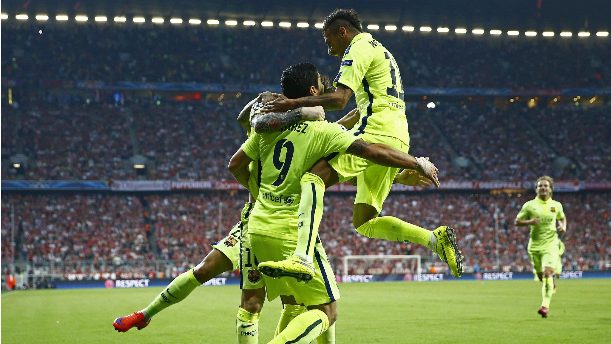 Neymar celebrates