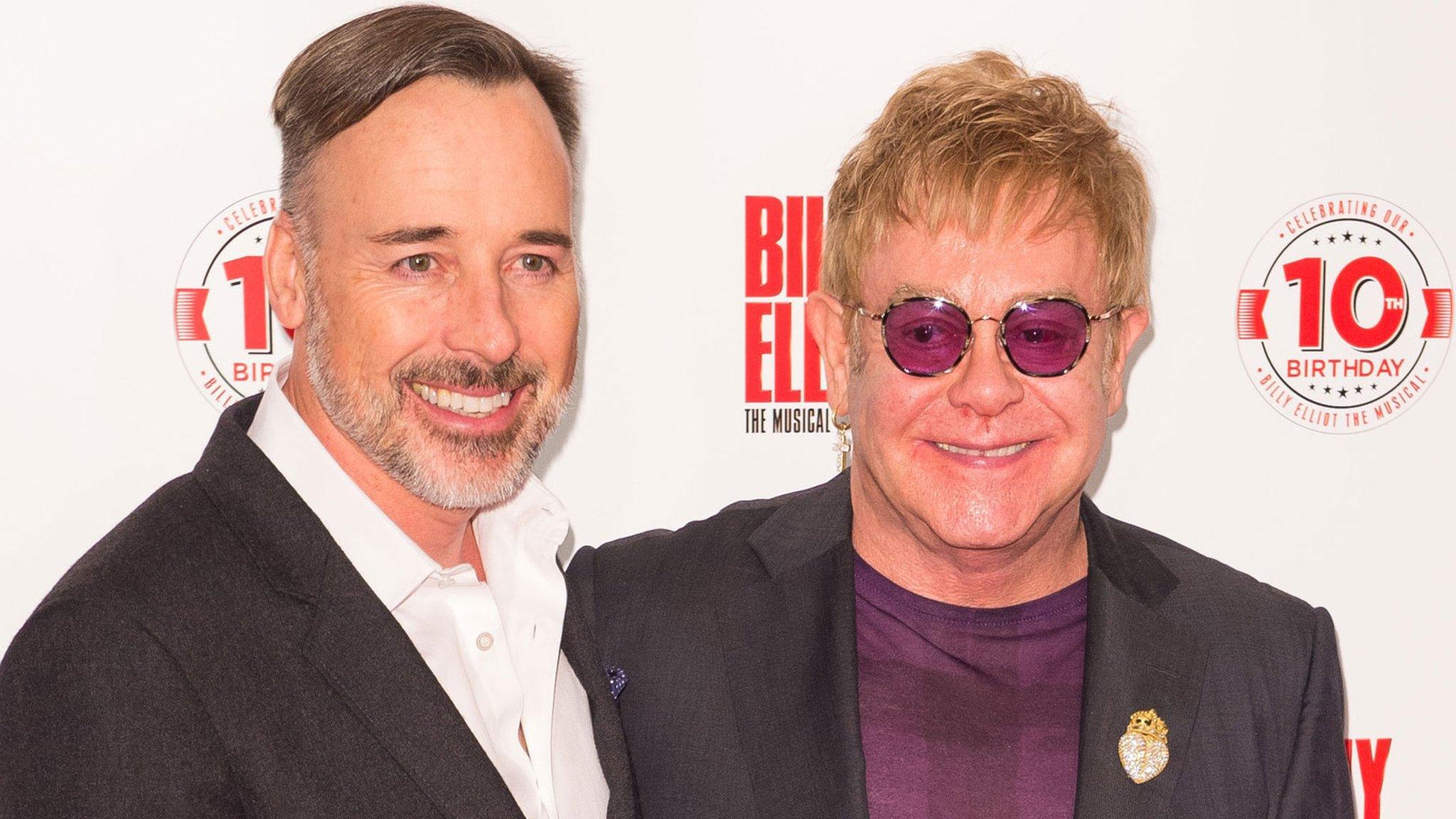 David Furnish and Elton John