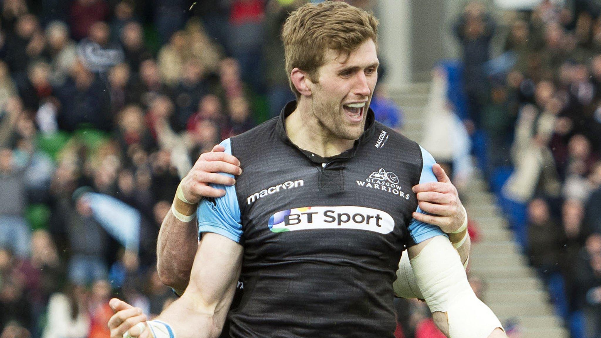 Richie Vernon scored Glasgow's all-important fourth try