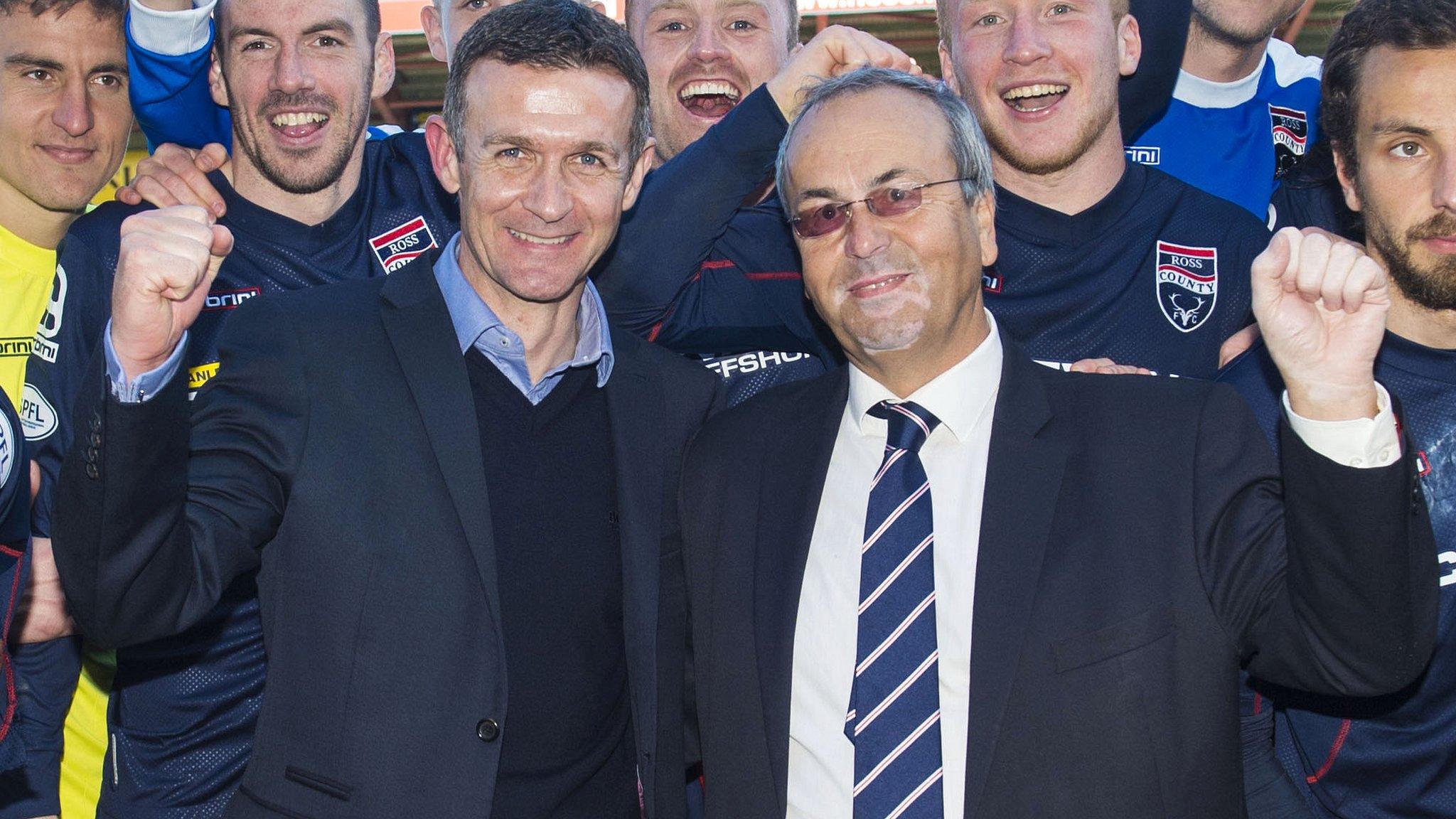 Ross County manager Jim McIntyre and chairman Roy MacGregor