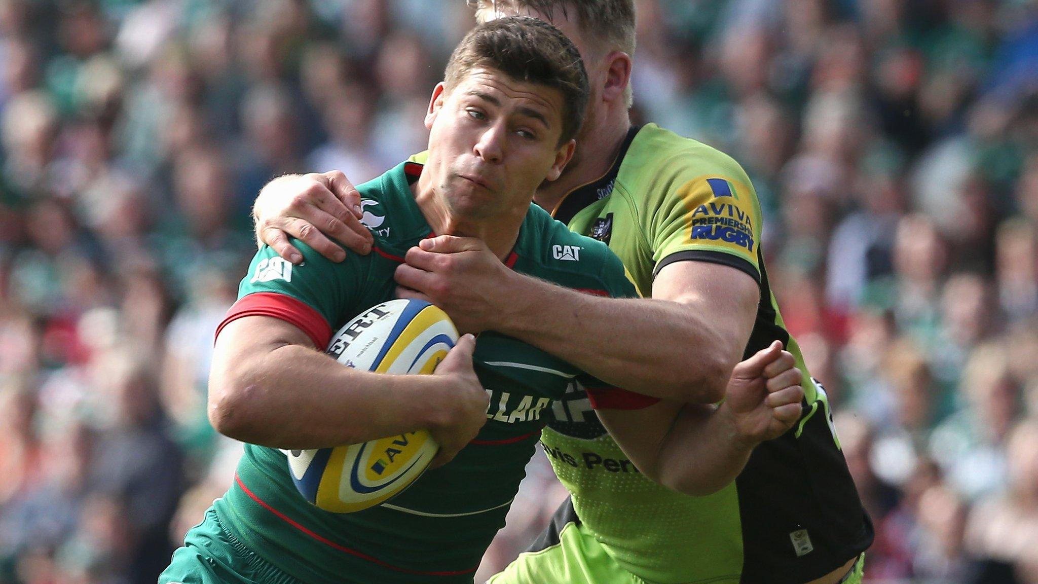 Ben Youngs is tackled by Northampton's James Craig