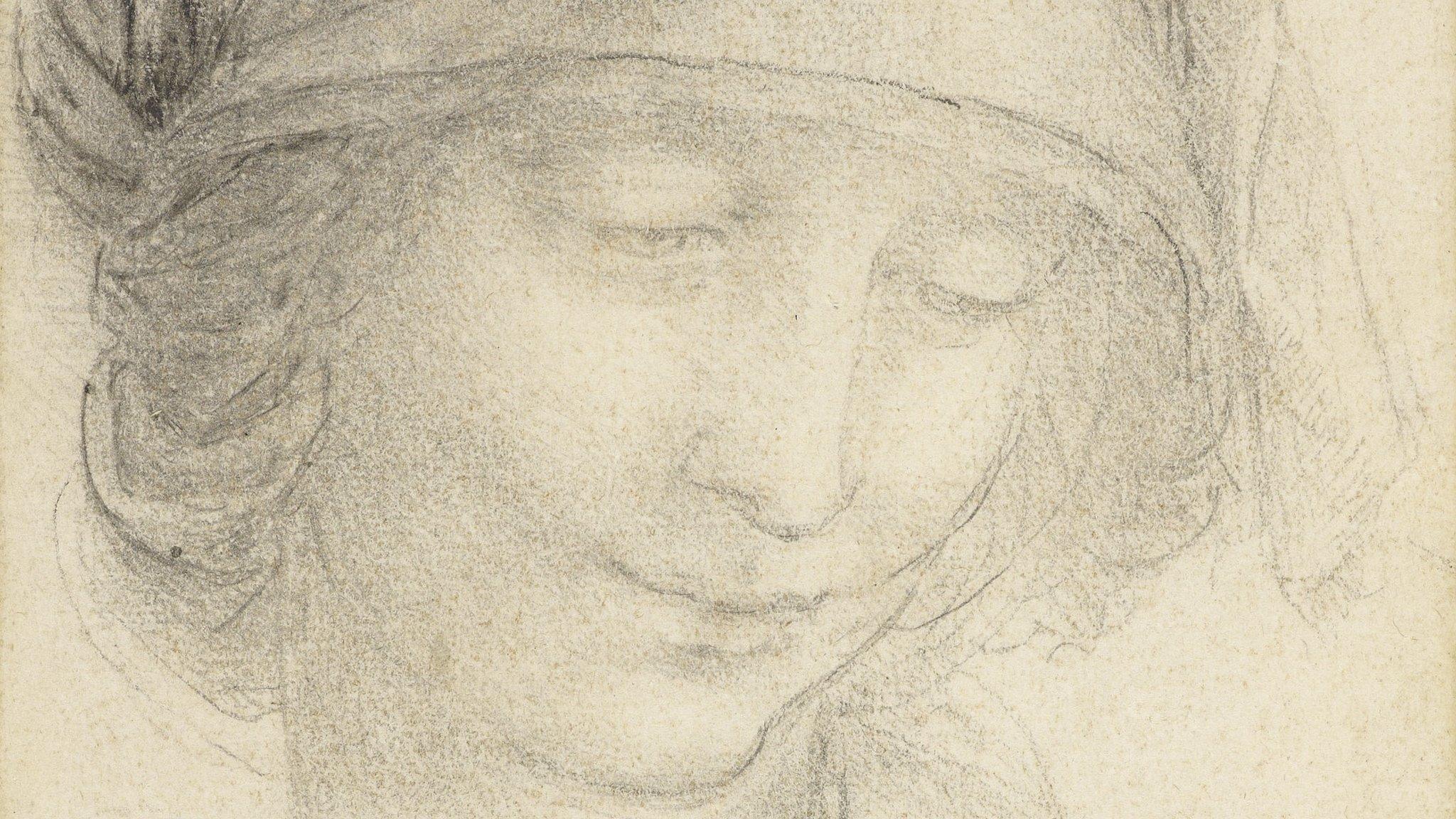 Leonardo Da Vinci - A study for the head of St Anne, c.1510-15