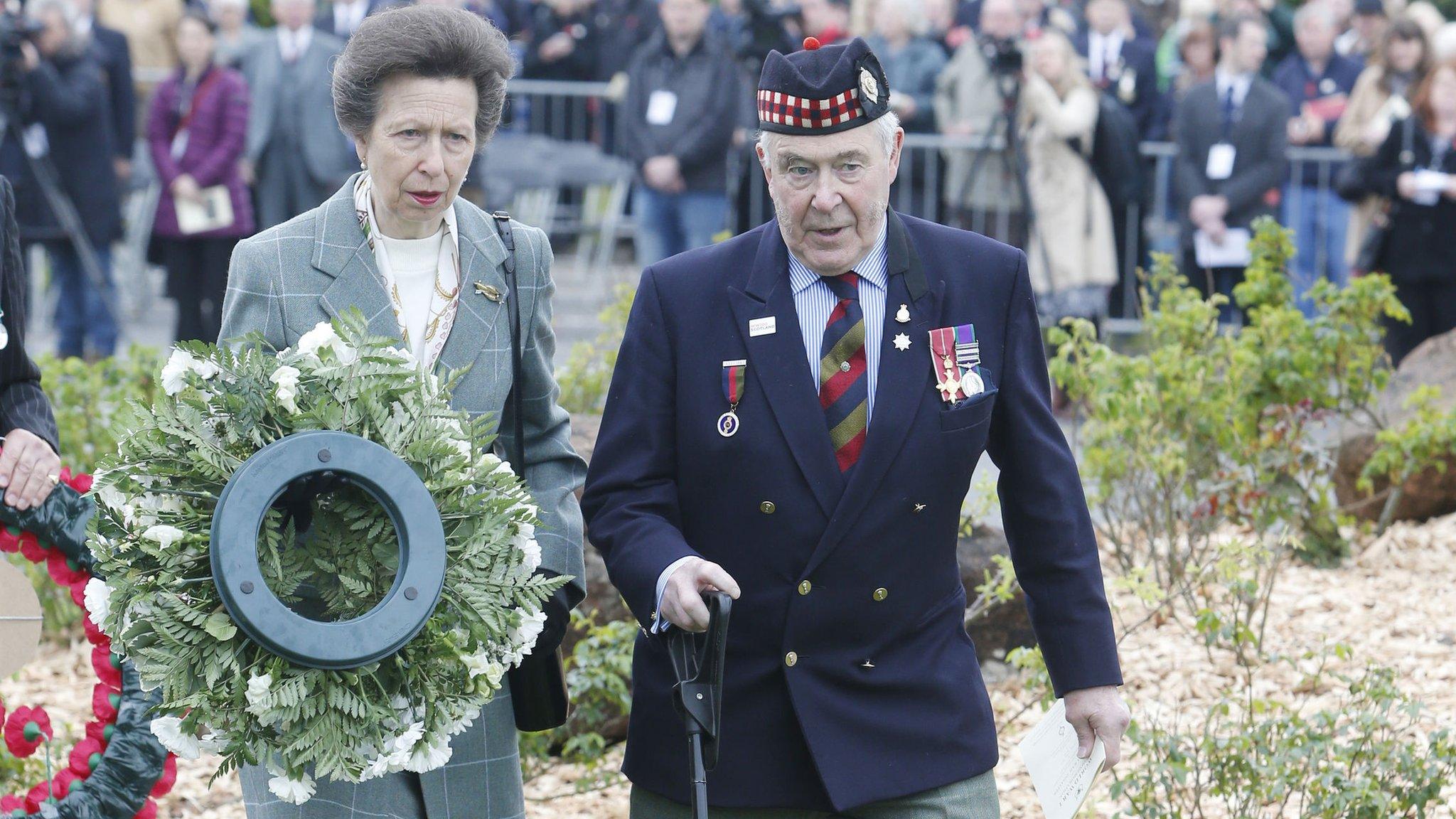 Wreath laying