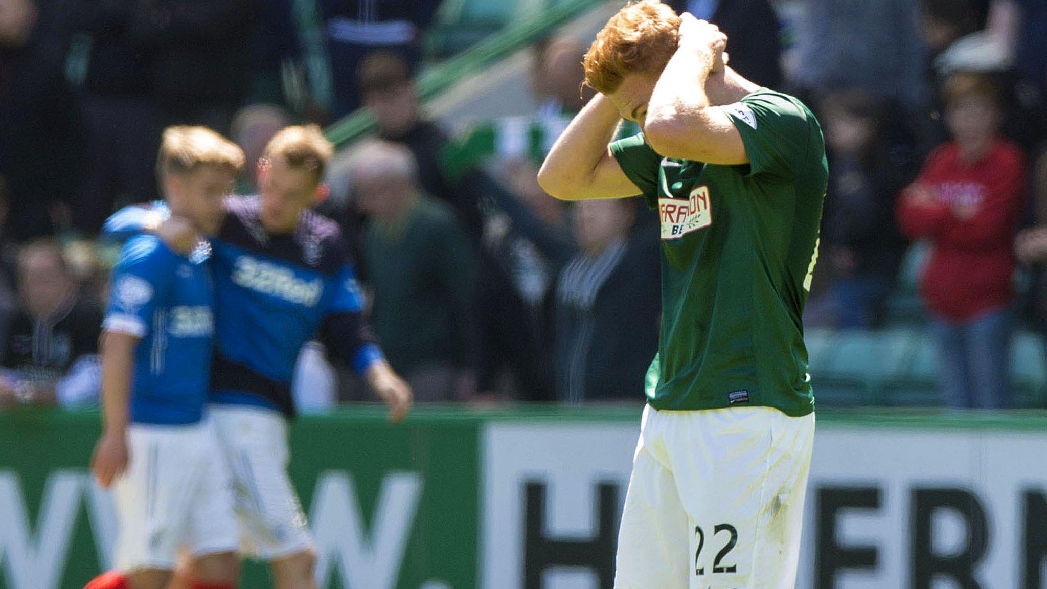 Hibs failed to bounce straight back up to the Premiership after last season's relegation