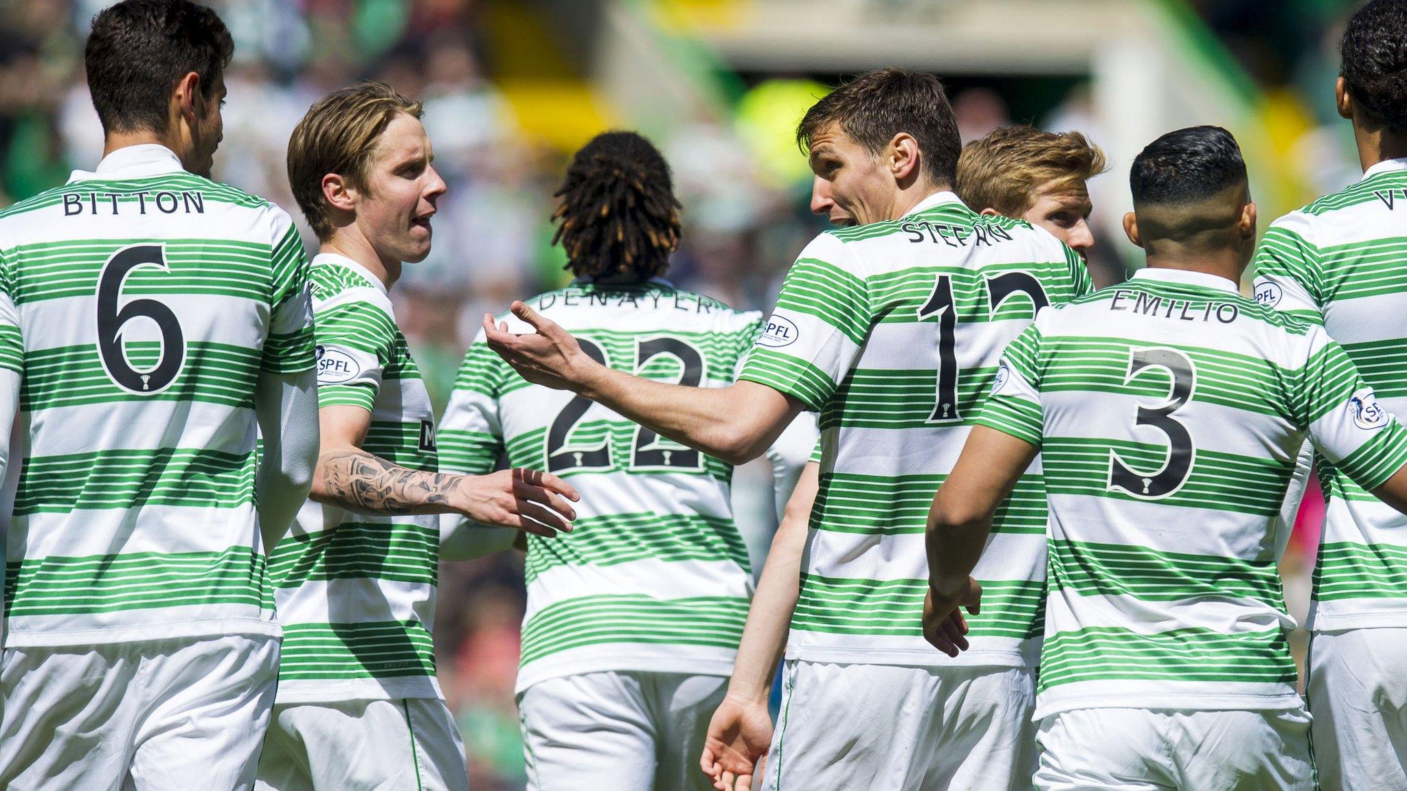 The champions were comfortable winners at Celtic Park