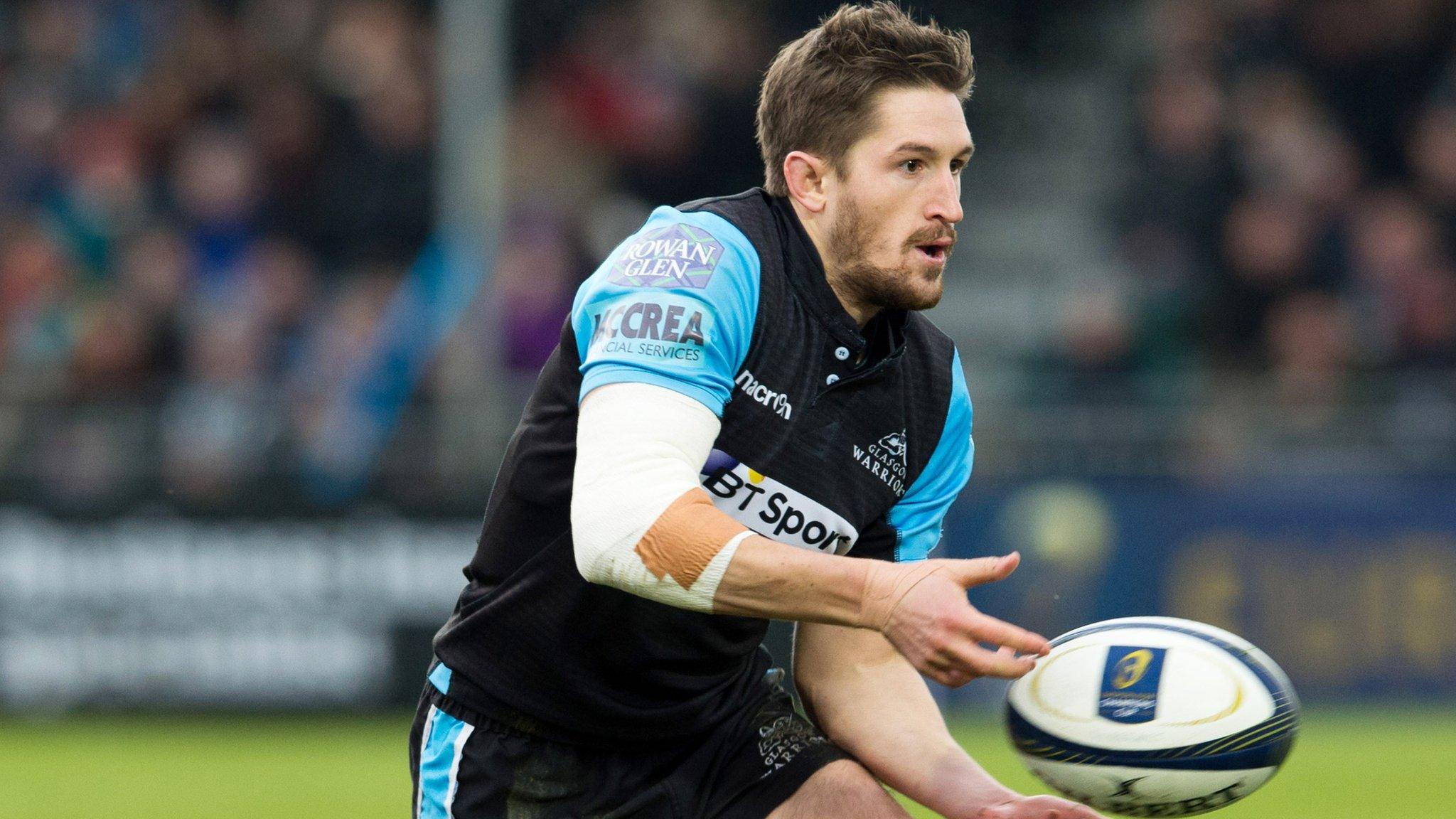 Henry Pyrgos in action for Glasgow Warriors during the European Champions Cup