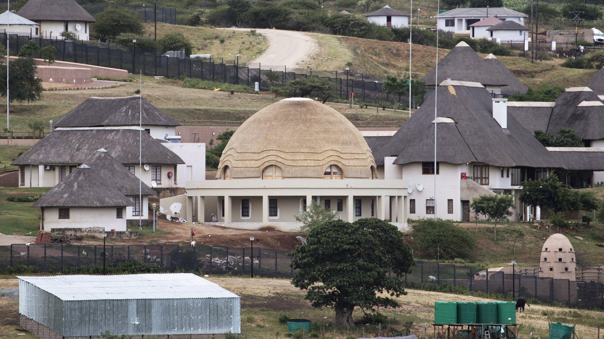 A view of the home at Nkandla