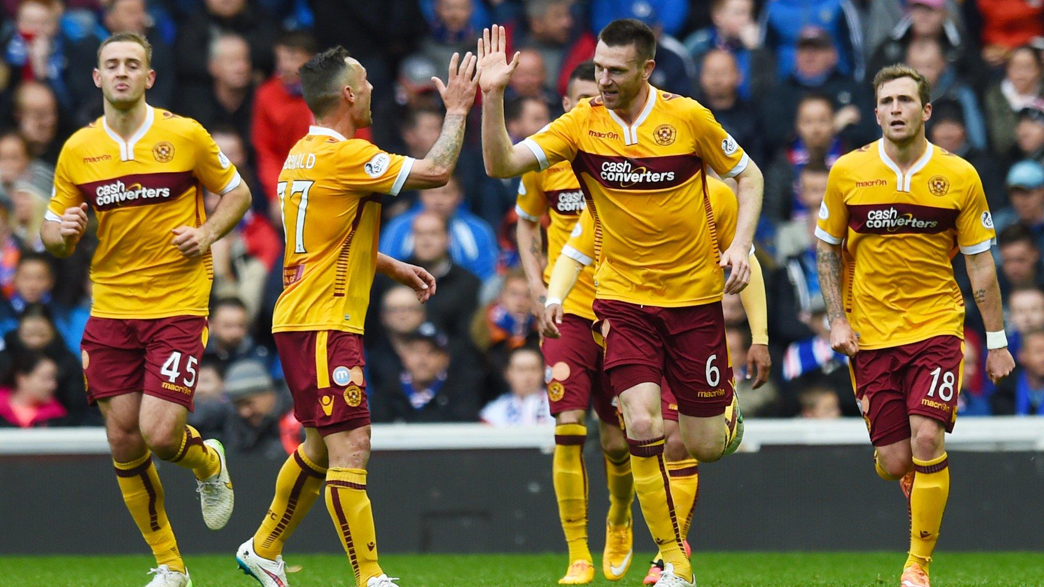 Motherwell were 3-1 winners at Ibrox