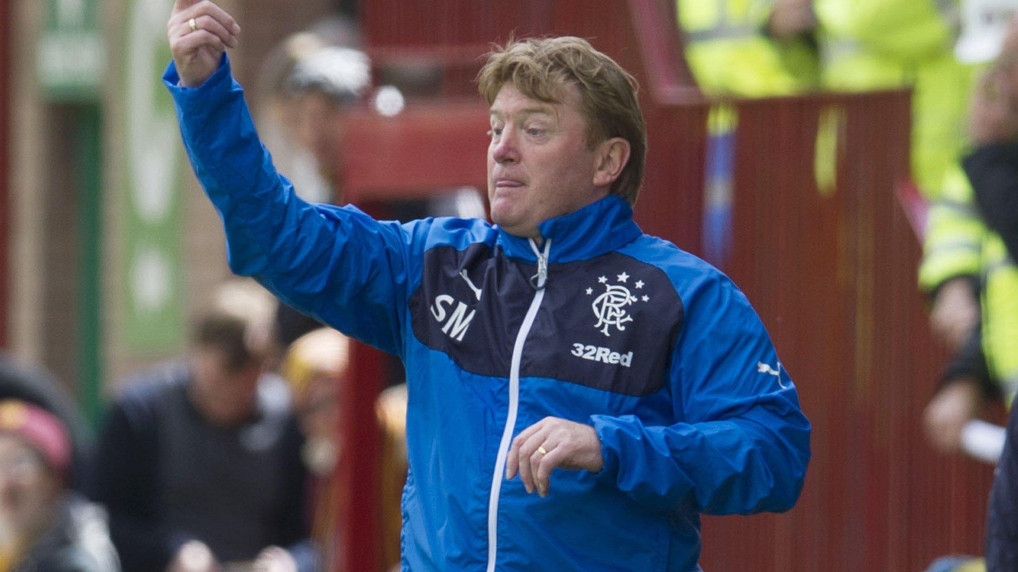 Rangers boss Stuart McCall