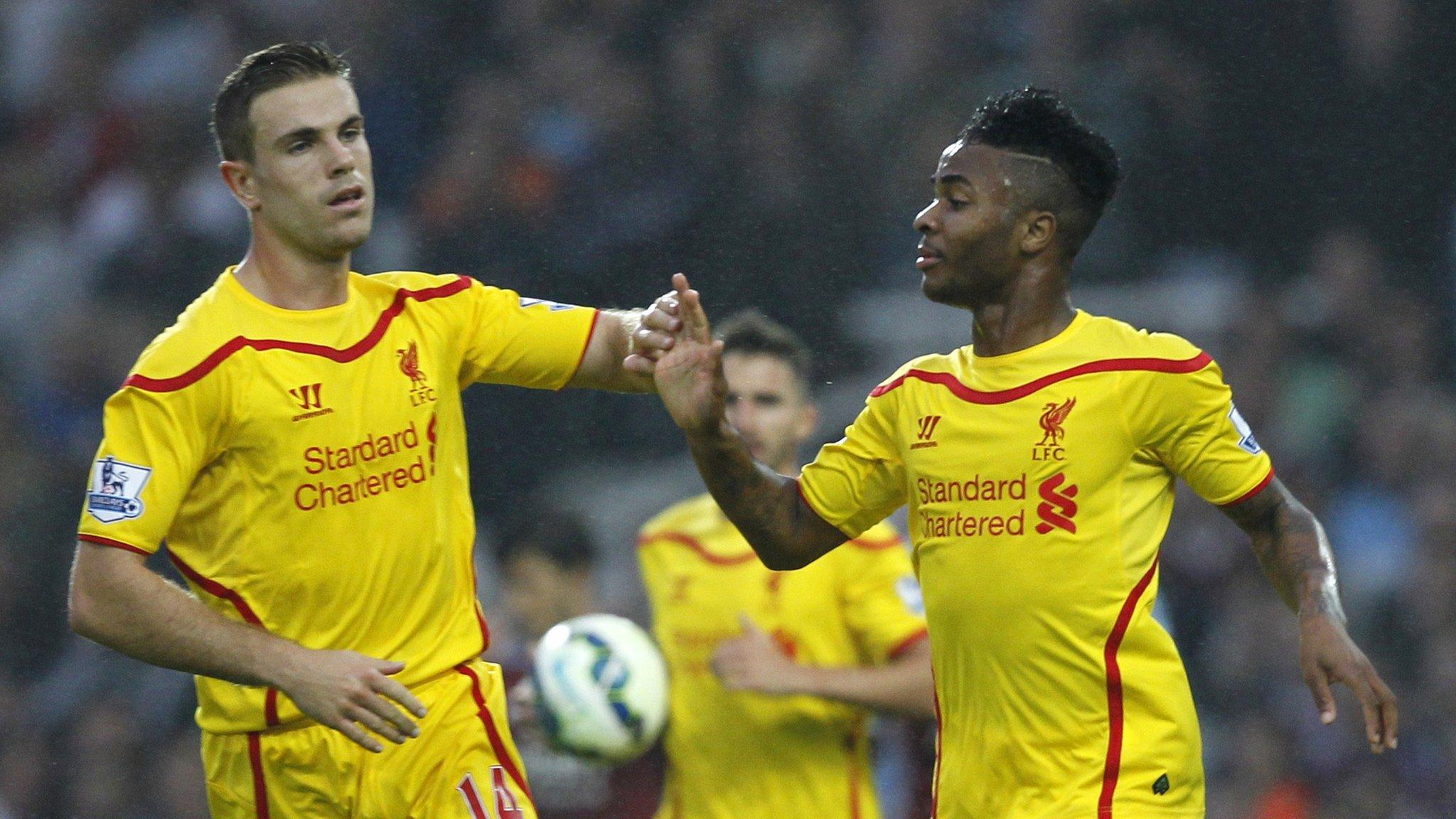 Raheem Sterling and Jordan Henderson