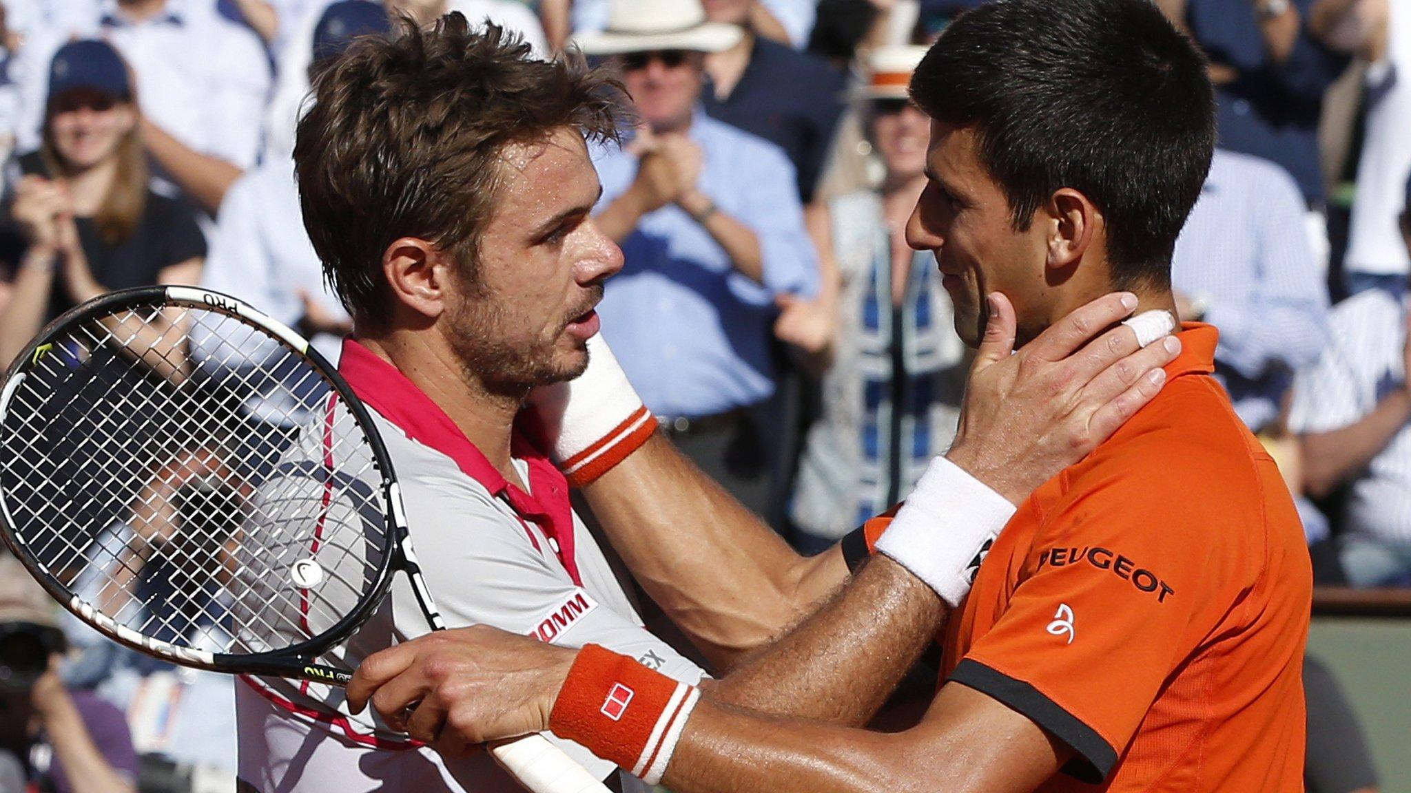 Stan Wawrinka and Novak Djokovic