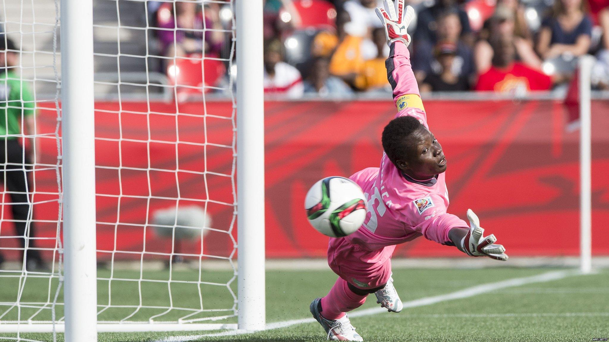 Ivory Coast goalkeeper Dominique Thiamale