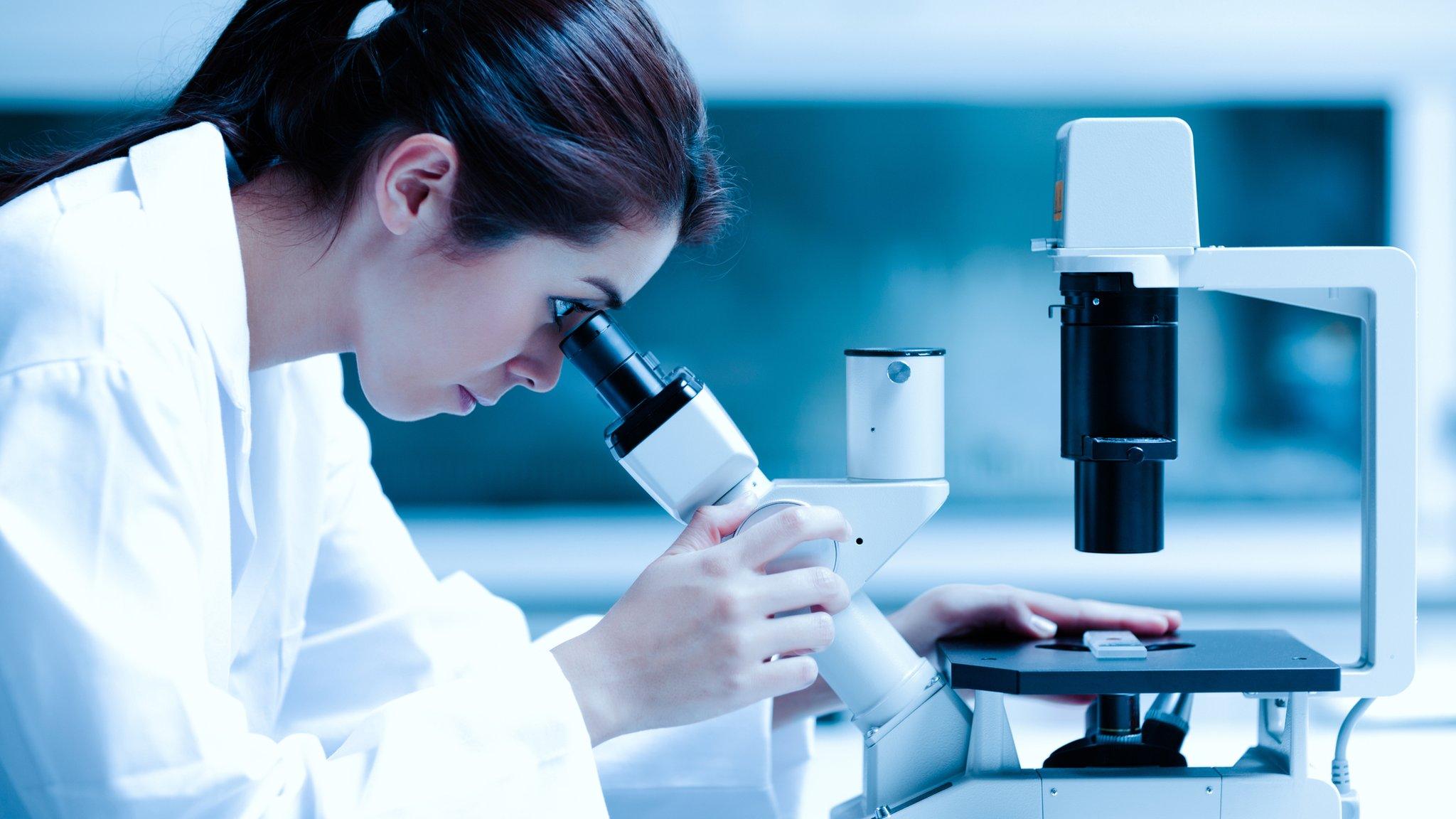 Woman in laboratory