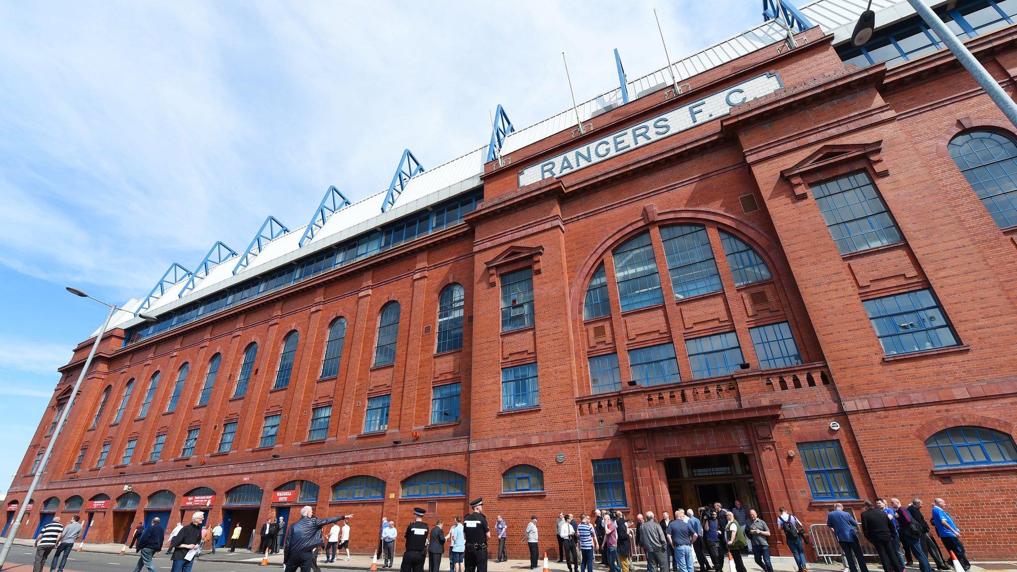 The front of Rangers' Ibrox Stadium