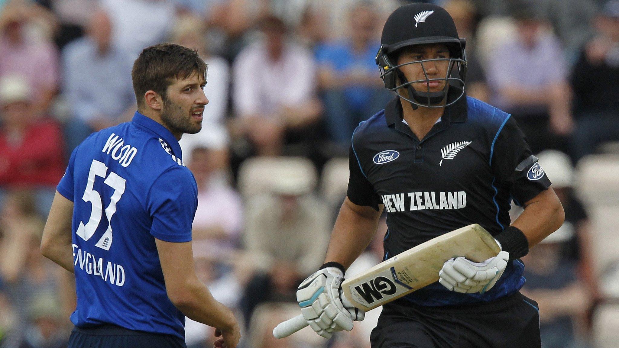 Mark Wood and Ross Taylor