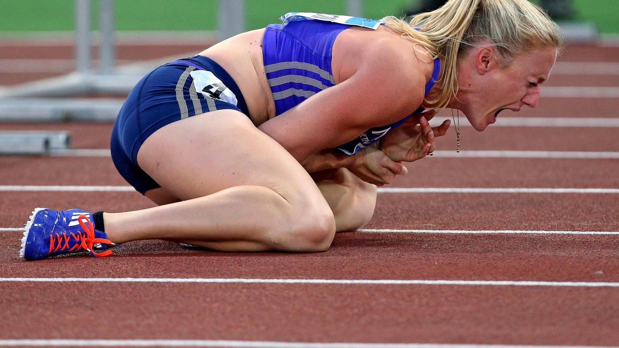 Sally Pearson fell awkwardly in Rome