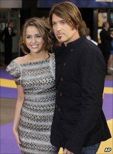 Miley Cyrus and Billy Ray Cyrus