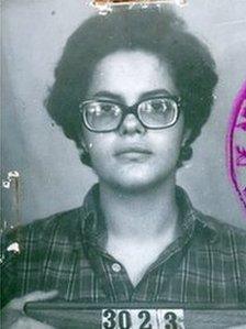 Police photo of Dilma Rousseff from the 1970s