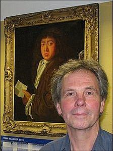 Samuel Pepys (left) and Graham Fawcett