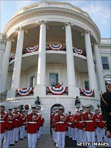 President and Mrs Obama celebrate 4 July at the White House