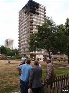 Madingley block after the fire