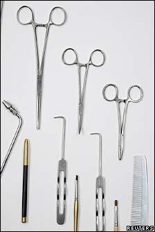 Elvis Presley autopsy instruments