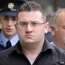 Declan Duffy being led into a Dublin court in 2008