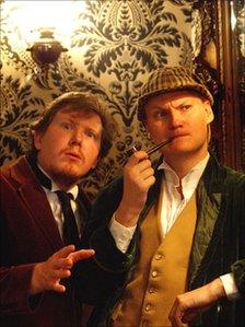 Matthew Woodcock and Peter Davis in Sherlock (Abridged)