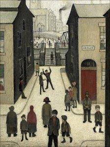 The Steps, Irk Place, by Laurence Stephen Lowry (1928) Christie's/PA