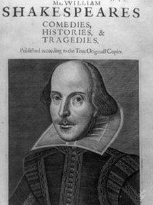 Title page of Shakespeare first folio