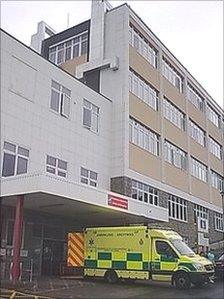 Bronglais Hospital in Aberystwyth