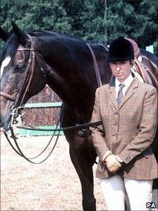 Princess Anne training for Olympics in 1976