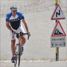 Robbie on Mont Ventoux in July