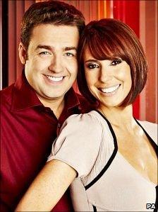 Alex Jones with fellow host Jason Manford