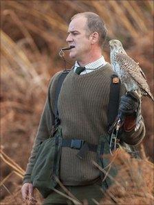 Goshawk breeder Lee Featherstone