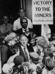 Arthur Scargill in Sheffield in 1984