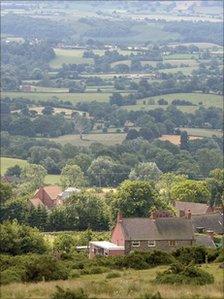 Views of Clee Hill in Worcestershire