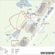 Map of Stockmoor area