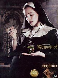 The advert for Antonio Federici ice cream