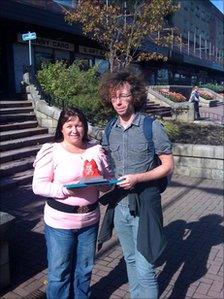 The Plook on the Plinth was collected on behalf of Denny by Walk Around the Block campaigners