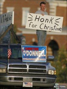 Christine O'Donnell supporter