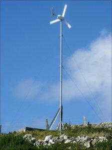 Wind turbine on Ramsey Island