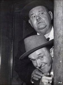 Oliver Hardy and Stan Laurel