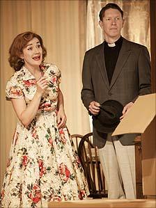 Sophie Thompson and Sam Spruell in Clybourne Park (photo by Johan Persson)