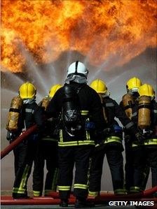 Firefighters training on Merseyside