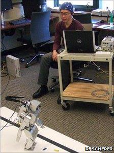 Brain-controlled robot (R. Scherer)